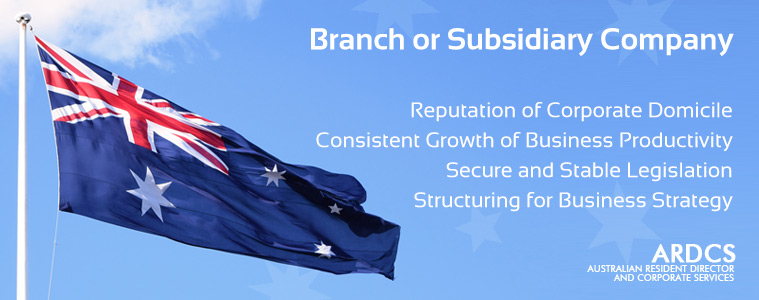 Australian Branch or Subsidiary Company - Corporate Services